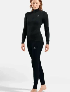 Odlo Bl Top Turtle Neck L/S Half Zip Active Warm - Underställströjor