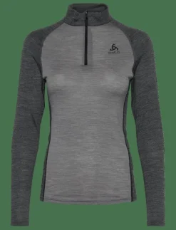 Odlo Natural Performance Pw 150 Bl Top Turtle Neck L/S Half Zip - Underställströjor