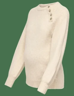 OLMEMMA LIFE LS BUTTON ONECK KNT - Stickat