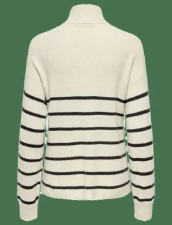 OLMIBI L/S HIGHNECK ZIP PULLOVER KNT - Stickat