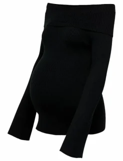 OLMJAYDEN LS OFF SHOULDER KNT - Stickat