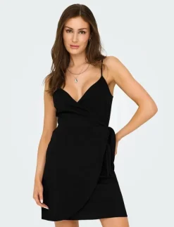 ONLALMA LIFE VIS ISA WRAP DRESS SOLID - Korta klänningar
