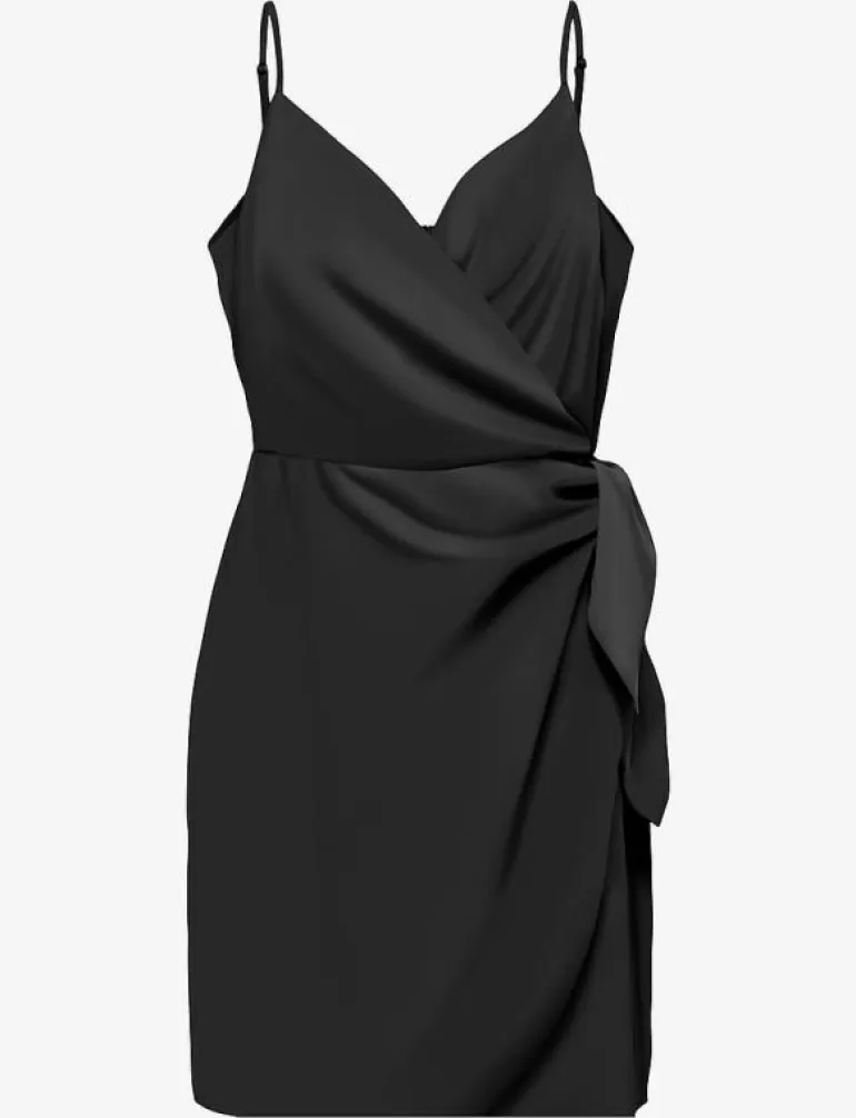ONLALMA LIFE VIS ISA WRAP DRESS SOLID - Korta klänningar