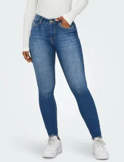 ONLBLUSH MID SK ANK RW DNM REA1319 NOOS - Skinny Jeans