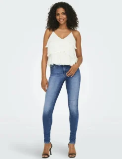 ONLBLUSH MID SKINNY DNM REA12187 NOOS - Skinny Jeans