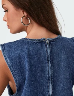 ONLDORSI S/L TOP DNM SIK - Jeansvästar