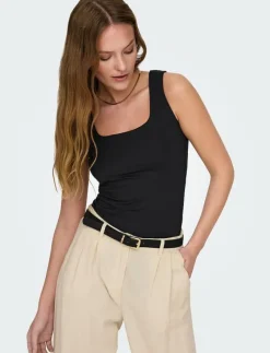 ONLEA S/L 2-WAYS FIT TOP JRS NOOS - Linnen