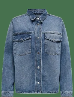ONLELLA L/S POCKET SHIRT TAI519 DNM NOOS - Jeansskjortor