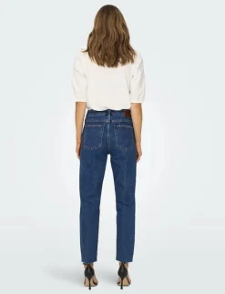 ONLEMILY HW ST RW CR AN MAE05 NOOS - Straight jeans