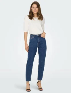 ONLEMILY HW ST RW CR AN MAE05 NOOS - Straight jeans