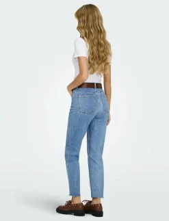 ONLEMILY HW ST RW CR AN MAE06 NOOS - Straight jeans