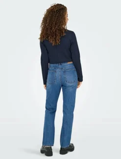 ONLHAZEL HW STRAIGHT DNM GUA - Straight jeans