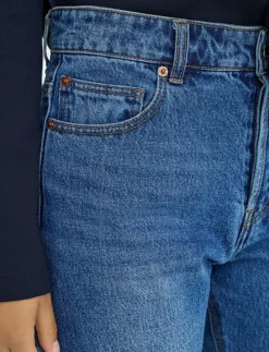 ONLHAZEL HW STRAIGHT DNM GUA - Straight jeans