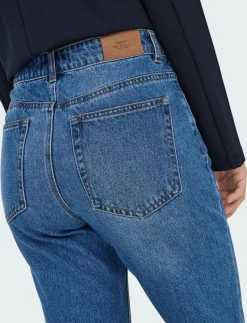 ONLHAZEL HW STRAIGHT DNM GUA - Straight jeans