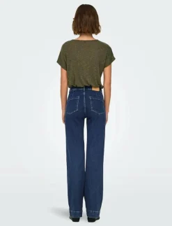 ONLJUICY HW WIDE POCKET DNM JEANS CRO - Vida byxor