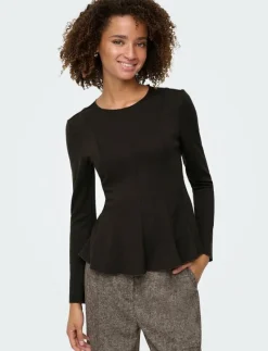 ONLKENYA L/S PEPLUM TOP JRS - Långärmade toppar