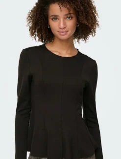 ONLKENYA L/S PEPLUM TOP JRS - Långärmade toppar