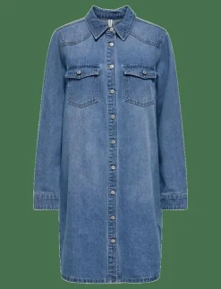 ONLLISA L/S DNM DRESS GUA - Korta klänningar