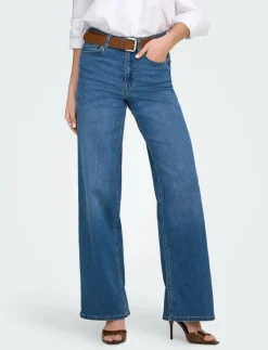 ONLMADISON BLUSH HW WIDE DNM DOT372 NOOS - Vida byxor