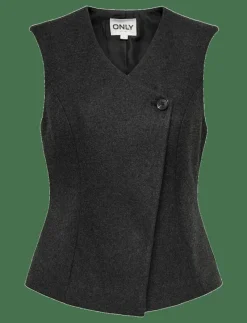 ONLMAIKA ASYM FIT WAISTCOAT PNT OX - Kavajer