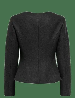 ONLMAIKA L/S ASYM FIT JACKET PNT OX - Ulljackor