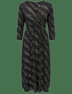 ONLNEW PELLA L/S FOIL WRAP DRESS JRS - Midiklänningar