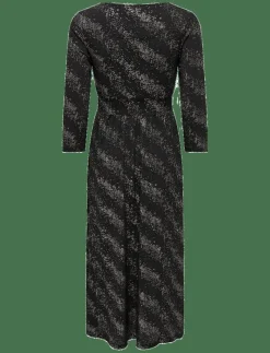 ONLNEW PELLA L/S FOIL WRAP DRESS JRS - Midiklänningar