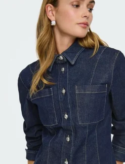 ONLROSIE L/S FITTED DNM JACKET GUA - Jeansjackor