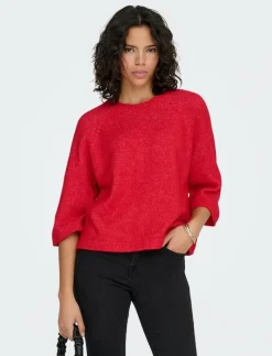 ONLSIMONI 3/4 PULLOVER KNT NOOS - Stickat