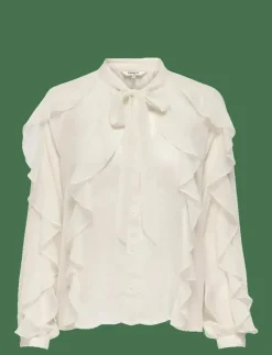 ONLTARYN LS ROMANTIC RUFFLE BLOUSE WVN - Långärmade blusar