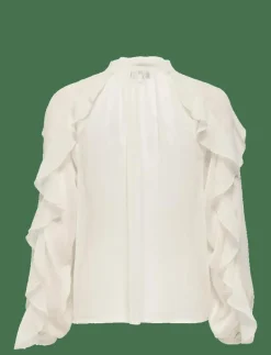 ONLTARYN LS ROMANTIC RUFFLE BLOUSE WVN - Långärmade blusar