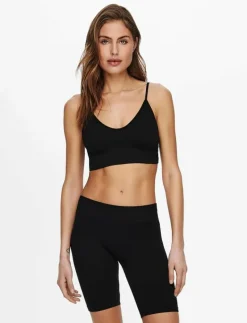 ONLVICKY RIB SEAMLESS VNECK TOP NOOS ACC - Bralette