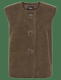 ONLWENDY TEDDY WAISTCOAT OTW - Vadderade västar