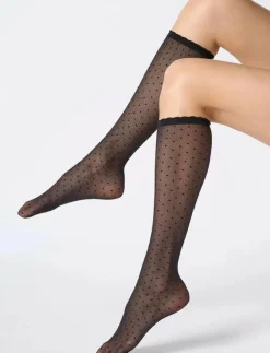 Oroblu Plumetis knee high - Strumpor