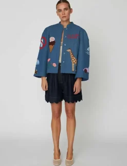 Out Of Office Embroidered Jacket - Tunna jackor