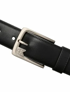 OVAL BUCKLE SHINY STRAP 15MM - Skärp