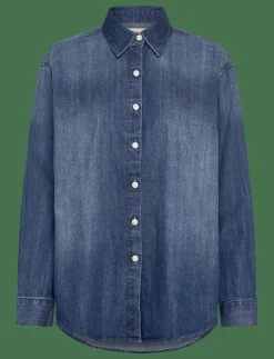 OVERSIZED SHIRT INDIGO HASTINGS - Jeansskjortor