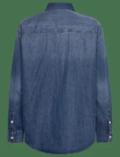 OVERSIZED SHIRT INDIGO HASTINGS - Jeansskjortor