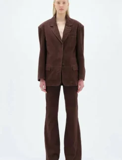 OVERSIZED SUEDE BLAZER - Skinnjackor