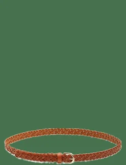 PCAVERY LEATHER BRAIDED SLIM BELT NOOS - Skärp