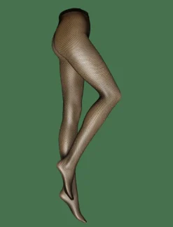 PCCLAIRE FISHNET GLITTER TIGHTS D2D - Strumpbyxor