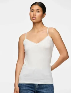 PCKATE LACE SINGLET JRS NOOS - Överdelar