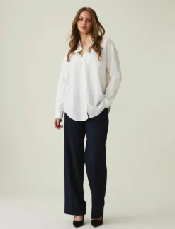 Pernilla Organic Cotton Poplin Shirt - Långärmade