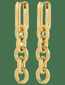 PHASE earrings gold-plated - Hängande örhängen