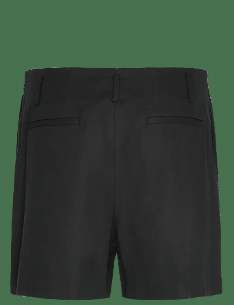 Pleated High-Rise Cotton-Blend Short - Casual shorts