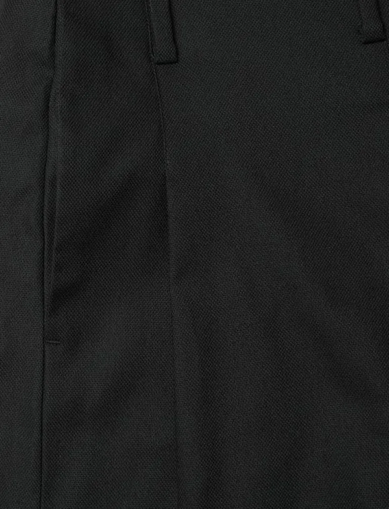 Pleated High-Rise Cotton-Blend Short - Casual shorts