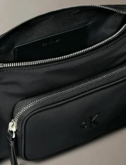 POCKET NYLON BAG W/ STRAP - Axelremsväskor