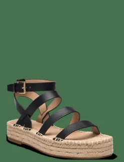 Polly Leather Gladiator Espadrille - Platta espadriller