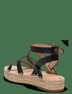 Polly Leather Gladiator Espadrille - Platta espadriller