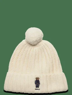 Polo Bear Rib Pom-Pom Beanie - Mössor